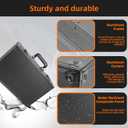 HESTECH 140+ Graded Card Storage Box, 4 Row Graded Card Case,Slab Case Includes 4 Foam Inserts,Sports Card Case Fits PSA,CSG,GMA,HGA,Sports Cards and Toploaders