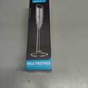 SIMPLETaste Milk Frother Handheld Battery Operated Electric Foam Maker, Drink Mixer with Stainless Steel Whisk and Stand for Cappuccino, Bulletproof Coffee, Latte (Gray)