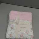 Laura Ashley - Queen Sheet Set, Crisp & Cool Cotton Percale Bedding with Deep Pockets, Lightweight for Year Round Comfort, Bed Sheets with Matching Pillowcases (Lynda Pink)