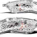 Nakkaa Fog Lights Assembly Compatible with Camry LE SE 2015 2016 2017 Passenger and Driver Side Front Fog Lamp W/Bulbs TO2531153 TO2530153