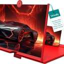 Screen Magnifier Cell Phone Gifts for Men Tech Gadgets Amplifier Mobile Phone Tecnologia para Hombres Futuristic Amplificador De Pantalla para Celular Top Ten for iPhone Hi Def Big Screen (Red)