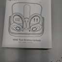 Wireless Earbuds 75hrs Bluetooth 5.4 Headphone Sport, 2026 Bluetooth Earbuds Stereo Deep Bass Over Ear Bud with Earhooks, ENC Noise Cancelling Mic, IPX7 Waterproof Earphone for Gym/Workout, Purple