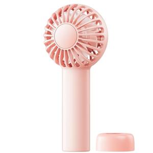 SWEETFULL Mini Portable Fan - Rechargeable Handheld Fan, 3 Speeds Personal Small Hand Gifts for Travel Essentials, Lash, Makeup, Eyelash, Kids, Girls, Women - USB, Cute Design Pink