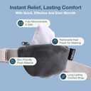 MyHalos Heated Eye Compress & Stye Eye Treatment for Dry Eyes - Washable Warm Style Compress -Reversible Moist Heat Eye Mask for Blepharitis & MGD - Eye Stye Heat Compress - Stye Treatment Patch