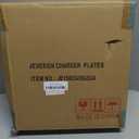 JEVERGN 24 Pack Gold Charger Plates, 13" Beaded Chargers for Dinner Plates, Gold Plate Chargers Set of 24, Round Plastic Charger for Wedding, Party Event, Dinner, Table Setting