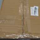 Orange Bathroom Accessories Set, 5 Pcs Clear Glass Bathroom Accessories with Lotion Soap Dispenser, Soap Dish, Toothbrush Holder, Tumbler, Cotton Swab Jars