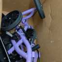 Lightweight Knee Scooter Crutch Alternative, Foldable & Adjustable Knee Scooter for Adults for Foot Surgery, Steerable Knee Walker with Detachable Basket, Includes DIY Stickers-Cream Purple