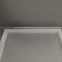 LZRS Clear Dog Gate for Indoor Use - Transparent Pet Fence with Solid Hardwood and Plastic Board, Stylish & Durable freestanding Pet Gate for Doorways, Stairs and Hallways-2 Panel White