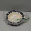 PetRageous 17001 Eat Drink Repeat Two-Tone Stoneware Dishwasher Safe Dog Bowl 4-Cup 8.18-Inch Diameter 3-Inch Tall for Medium and Large Dogs and Cats, Off-White, (Pack of 1)