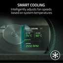 Razer Laptop Cooling Pad: Adaptive Smart - Intelligent Fan Control - Airtight Pressure Chamber - Fits Most Laptops & Macbooks 14 to 18" - Preset & Custom Fan Curves - 3 Port USB Type A - Chroma RGB