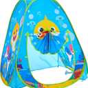 Baby Shark Collapsible Pop-Up Play Tent for Kids,28"x28"x30" Indoor/Outdoor Fun