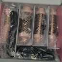 Farery Thermal Brush Set 3 in 1, Ceramic Curling Wand & Hot Brush with 9 Temperatures. 3 Interchangeable Travel Curling Irons for Short, Medium & Long Hair (1.25'', 1.5'' & 1.75'' Barrels)