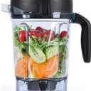 Blender Pitcher 64oz Low-Profile, Replacement Pitcher Container Jar Cup Compatible with 750, 5200, 5000, 6300, 7500, 7800, Vm0102, Vm0103, Vm0197, E310 Classic/Explorian/Commercial Series