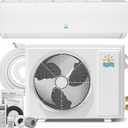 12000 BTU Mini Split Ac/Heating System - 19 SEER2 Mini Split AC Unit with Heat Pump, 115V Energy Efficient Ductless AC Unit Up to 750 Sq.Ft with Installation Kit