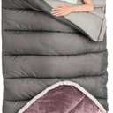 BISINNA 0 Degree Sleeping Bag XL for Adults Cold Weather Sleeping Bags Winter Big and Tall Large Sleeping Bags Zero Degree Camping, 230 x 90 cm