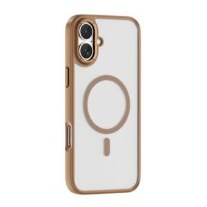 ZIYE Magnetic Case Made for iPhone 17 6.3 Inch [Compatible with MagSafe] Soft TPU Slim Phone Cover Anti-Scratch Drop Protection Clear Phone Case for Women Men, Gold
