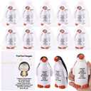 10 Set Funny Penguin Stress Balls Bulk Relief Squeeze Balls Inspirational Stress Reliever Employee Appreciation Gifts for Adult Coworkers Staff Volunteer