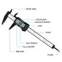 3 x Digital Caliper, Adoric 0-6" Calipers Measuring Tool - Electronic Micrometer Caliper with Large LCD Screen, Auto-Off Feature, Inch and Millimeter Conversion (Black)