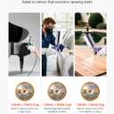VEVOR 3-Piece Air Spray Gun Kit, Professional Auto Paint Spray Gun Set with 3 Nozzles (1/1.4/1.8mm), 3 Cups & Air Regulator, Gravity Feed Automotive Paint Sprayer for Primer, Topcoat & Touch-Up