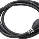 Tnisesm 5/16" Fuel Line Assembly, Nylon Braided Fuel Line Hose Rubber Marine Outboard Boat Motor RVs Fuel Assembly with Primer Bulb 304 Steel Hose Clamps 6.5FT