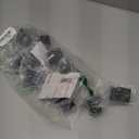 10-Pack Iron Baluster Swivel Shoes  Adjustable Angle Baluster Shoes with Screws, Fits 1/2" Square Stair Spindles, Premium Metal Base for Interior Staircase Railing Balusters