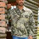 Yuanbang Camo Jackets for Men Trucker Unlined Camouflage Coats Hunting Clothes (Small)