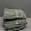 Premium Staple Cotton Bathroom Towel Set - Sage Green 600 GSM 6-Piece Luxury Bath Towel Set 1 Stripe - 2 Bath Towels, 2 Hand Towels & 2 Washclothes Set - High Absorbent & Quick Dry for Gym, Spa, Hotel