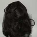 Rugelyss Vintage Wigs Natural Black Wig for Women Lady Layered Synthetic Full Wigs for 70s Cosplay Costume Disco Hair Wig