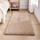 Disolla Beige Bathroom Rug 24x48 - Non-Slip Plush Thick Bath Mat, Highly Absorbent & Ultra Soft Fluffy Floor Mat, Machine Washable for Shower and Tub