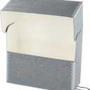 Lineco Archival Document Storage Box with Metal Edge, Acid-Free Gray Boxboard, Organize and Store Files, Prints, Photos, Legal-Sized Case 15.5" x 10.5" x 5" Wide