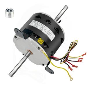 F48AE48A61 Fan Motor Replaces genteq, 3314471.011/3314471.013,1/4HP 1650RPM/3SPD Compatible with RV AC Dometic Duo-Therm Penguin II 641815/641816/641835/641915/641916/641935,115V, LEUNGOO