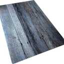 Bessie Bakes White & Silver Gray Blue Reclaimed Wood Replicated Photography Backdrop 2 Feet Wide x 3 Feet Long 3 mm Thick