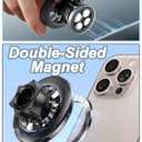 Gym Magnetic Phone Holder Mount for MagSafe Dual Magnet Magnetic Phone Mount All Metal, Strong Grip Phone Holder for iPhone 16 15 14 13 Pro Max, Compatible with Android, Gym Essentials