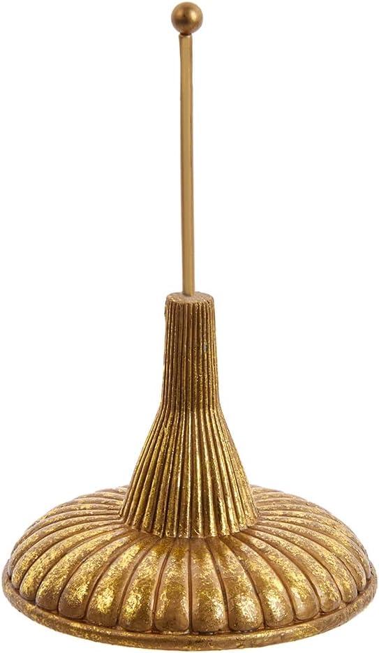 Kurt Adler 7-Inch Resin Gold Finial Holder