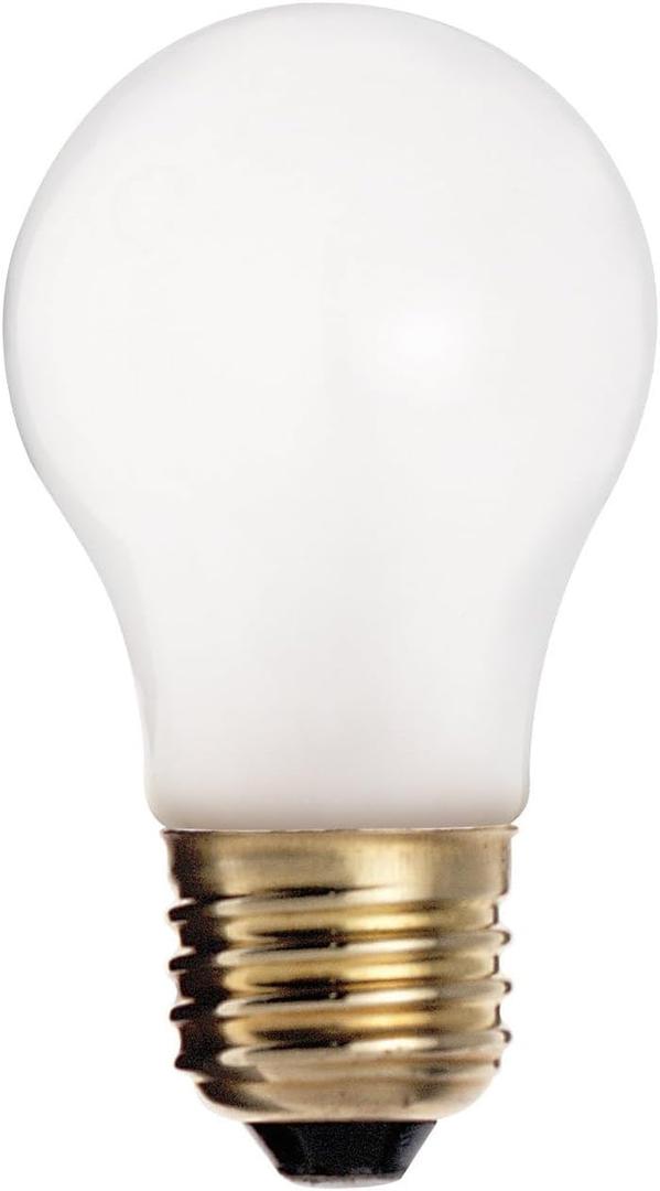 Satco S4881 130V Shatterproof Medium Base 40-Watt A15 Light Bulb, Frosted
