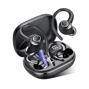 Jesebang Wireless Earbuds Bluetooth 5.3 Headphones Sport, 2024 Wireless Earphones with Earhooks, HiFi Stereo Deep Bass with ENC Mic