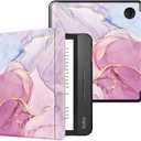 Caweet Case for Nook GlowLight 4 Plus 7.8" 2023 Release, Ultra Lightweight PU Leather Shell Cover with Magnetic Closure, Pink Marble