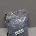 RYB HOME Swag Valances for Living Room, Linen Blend Curtains Semi Sheer Window Toppers, Airy Soft Breathable for Home Decoration, Farmhouse, Kitchen, Cafe, Width 36 x Length 36, Stone Blue, 2 Panels