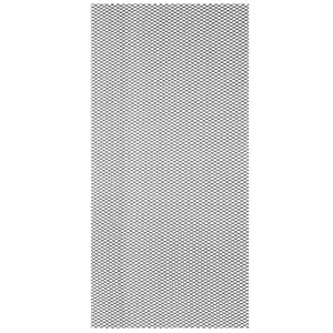 PATIKIL 40" L x 13" W Universal Car Grill Mesh, 2x3mm Diamond Hole Aluminum Mesh Expanded Perforated Metal Sheet for Ventilation Filtration Dryer Vent Guard Screen, Black