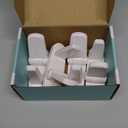 Door Lever Locks (4 Pack) - Prevents Toddlers from Opening Doors - Durable ABS with 3M Adhesive - Easy One-Hand Operation for Adults, No Tools Needed (White)