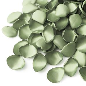 Ling's moment Rose Petals, Silk Flower Petals for Wedding/Aisle/Flower Girl Baskets/Table Centerpiece Décor,etc.Sage Green 200pcs