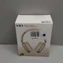 Wentronic Y01 Wireless Noise Canceling Headphones Bluetooth 5.3 Over Ear Headphones with Microphone, Hi-Res Audio, 48H Playtime, Foldable Comfortable Earpads,Compatible with iOS,Android,PC, Starlight