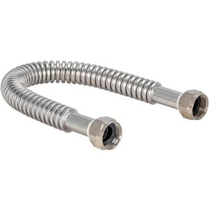 Eastman 18 Inch WaterFlex Water Heater Connector, 3/4 Inch FIP x 3/4 Inch FIP, Stainless Steel Corrugated Water Heater Supply Line