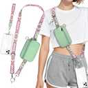 3-in-1 Clip and Go Phone Lanyard Crossbody with Detachable RFID Wristlet Wallet, Convertible Neck/Wrist Strap with Phone Tether Tab | Hands-Free Essentials for Travel, Concerts (Multicolor 3)