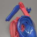 Kids Snorkel Mask Full Face, Snorkeling Gear for Kids 2-14 with Camera Mount, 180 Degree Panoramic View Snorkeling Set Anti-Fog Anti-Leak (Blue+Pink)