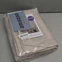 MIULEE Linen Textured Curtains Solid 100% Blackout for Bedroom Thermal Insulated Natural Beige Grommet Room Darkening Curtains & Drapes Luxury Decor for Living Room Nursery 52 x 72 Inch (2 Panels)