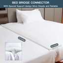 Split King Gap Filler for Adjustable Bed, Bed Bridge Twin to King Bed Converter Kit, Mattress Connector Combine Twin Beds to King with Washable Cover for Stayover, Family Room(75in10in)