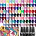 JODSONE Gel Nail Polish Starter Set 100 Pieces Multi-color Gel Nail Polish Nail Salon Home Use In Shine