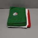 Macarrie 12 Pcs Christmas Hand Towels for Bathroom Kitchen Cotton Holiday Tea Towels Absorbent Red Green White Xmas Gifts Winter Decor, 13 x 18 Inch(Bright Color, Fresh Style)