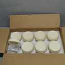 Overnight Oats Containers with Lids, 10 Oz Glass Jars with Lids 8 Pcs, Milk White, Wide Mouth Mason Jars for Salad, Yogurt, Snacks, Meal Prep